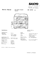 Sanyo DCX-210 - Service Manual 